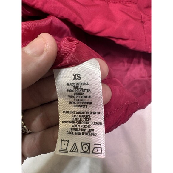 Lot Of 2 Aeropostale Puffer Vest Quilted Women's Size XS Pink And Purple Full So - Picture 9 of 16